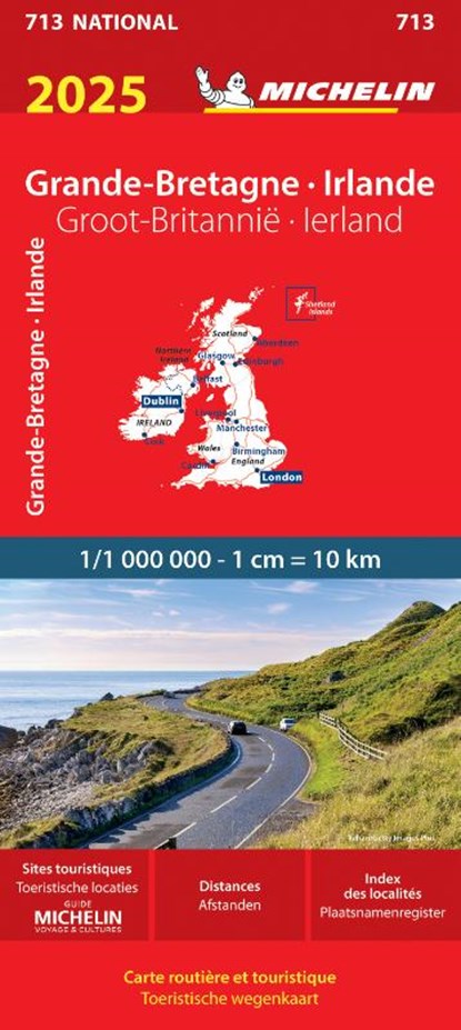 Michelin 713 Groot-Brittanië 2025, niet bekend - Gebonden - 9782067265288