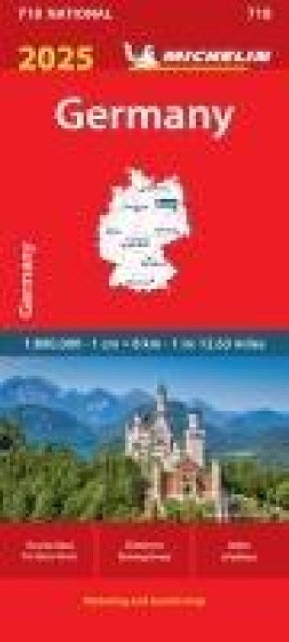 Germany 2025 - Michelin National Map 718, Michelin - Gebonden - 9782067265363