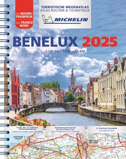 MICHELIN WEGENATLAS BENELUX 2025, niet bekend - Gebonden - 9782067265509