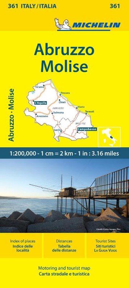 Abruzzo & Molise - Michelin Local Map 361, Michelin - Gebonden - 9782067268012