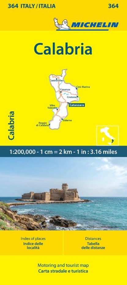 Calabria - Michelin Local Map 364, Michelin - Gebonden - 9782067268098