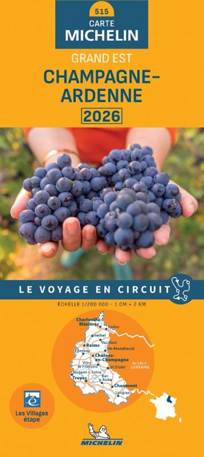 Michelin Wegenkaart 515 Champagne-Ardennen 2026, niet bekend - Gebonden - 9782067269279