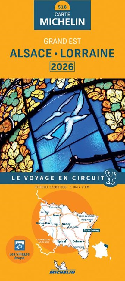 Michelin Wegenkaart 516 Alsace - Lorraine 2026, niet bekend - Gebonden - 9782067269286