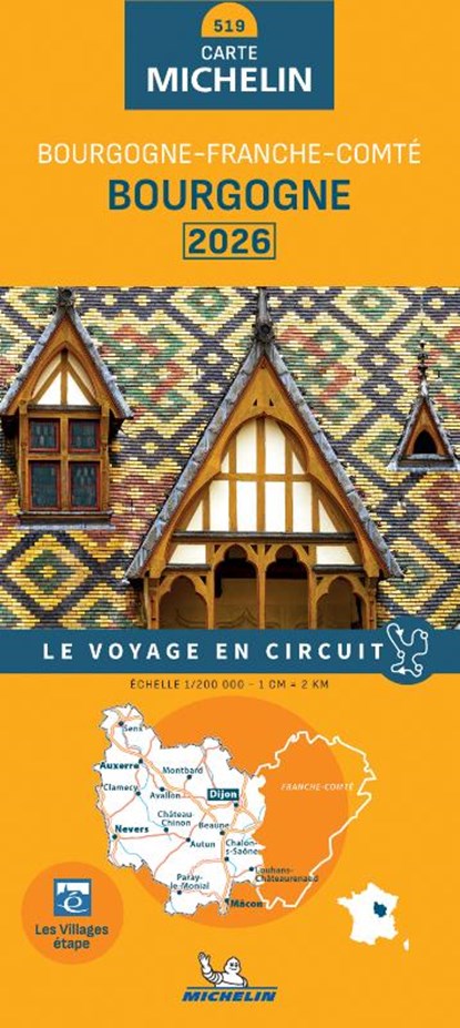 Michelin Wegenkaart 519 Bourgogne 2026, niet bekend - Gebonden - 9782067269316