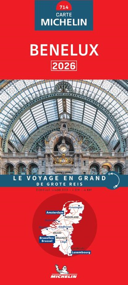 Michelin Wegenkaart 714 Benelux 2026, niet bekend - Gebonden - 9782067270237