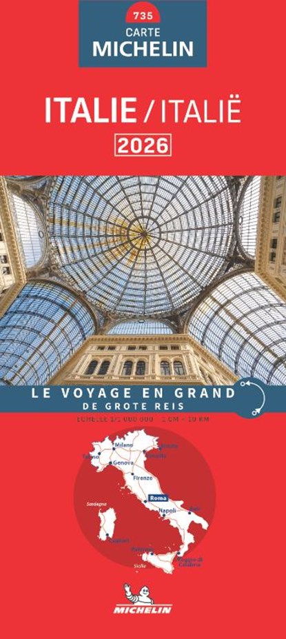 Michelin Wegenkaart 735 Italië 2026, niet bekend - Gebonden - 9782067270374