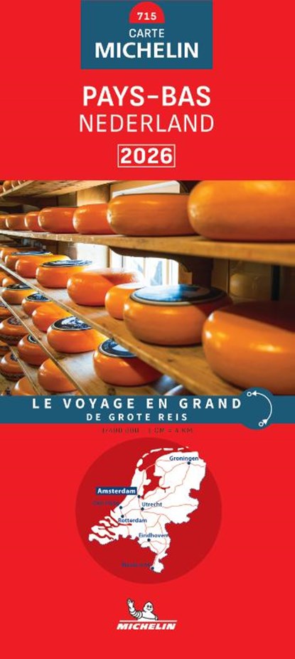 Michelin Wegenkaart 715 Nederland 2026, niet bekend - Gebonden - 9782067270411