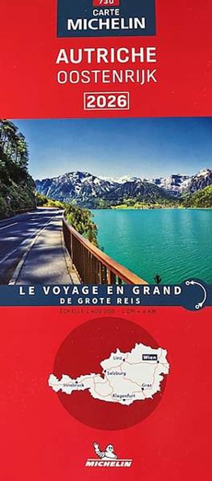 Michelin Wegenkaart 730 Oostenrijk 2026, niet bekend - Gebonden - 9782067270435