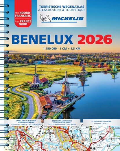 Michelin Atlas Benelux 2026, niet bekend - Gebonden - 9782067270459