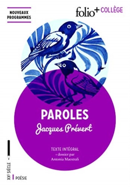 Paroles, Jacques Prevert - Paperback - 9782070794010