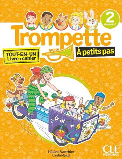 Trompette a petits pas 2: A1.1 - Livre de l'eleve + Cahier d'activites + audio download, Helene Vanthier ; Linda Maldji - Paperback - 9782090396881