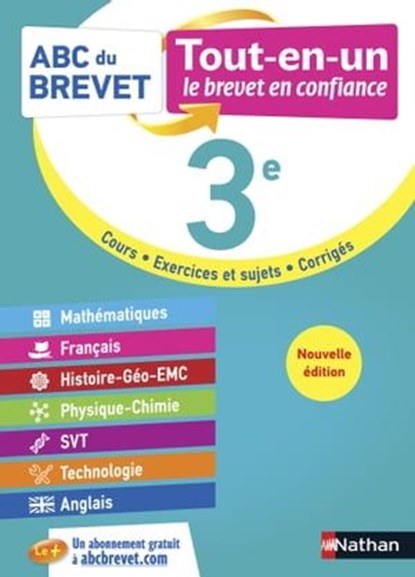 ABC du Brevet - Tout-en-un - 3e, Olivier Dorler ; Arnaud Lopin ; Sébastien Guivarc'h ; Stéphane David ; Guillaume Gicquel ; Gilles Mora ; Florian Louis ; Grégoire Pralon ; Nicolas Coppens ; Laurent Lafond ; Carole Feugère ; Cécile de Cazanove ; Laure Genêt - Ebook - 9782091320137