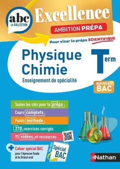 Physique-Chimie Terminale - Pour viser la prépa scientifique - ABC Excellence Ambition prépa - Bac 2026 - Enseignement de spécialité Tle - Cours, Approfondissement, Méthode, Exercices et Sujets - EPUB, Nicolas Coppens ; Sylvain Dardenne ; Stéphane Despax ; Olivier Doerler ; Frédéric Jourdin ; Pierre Nass ; Vincent Villar - Ebook - 9782095050337