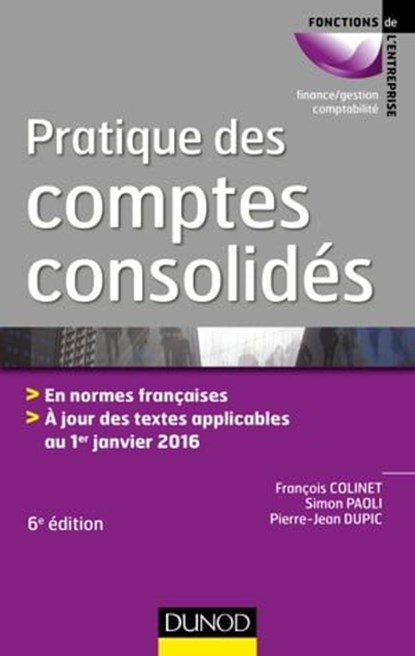 Pratique des comptes consolidés - 6e éd., François Colinet ; Simon Paoli ; Pierre-Jean Dupic - Ebook - 9782100762026