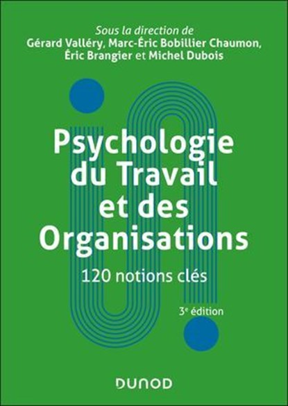 Psychologie du Travail et des Organisations : 120 notions clés - 3e éd., Gérard Valléry ; Marc-Eric Bobillier Chaumon ; Eric Brangier ; Michel Dubois - Ebook - 9782100874996