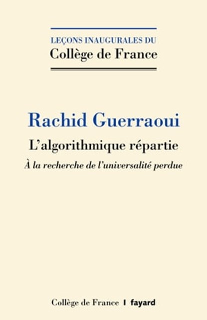 L'algorithmique répartie, Rachid Guerraoui - Ebook - 9782213714677