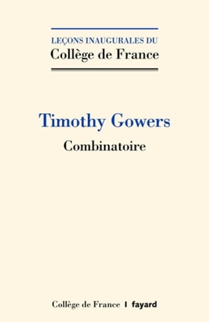 Combinatoire, William Timothy Gowers - Ebook - 9782213720265