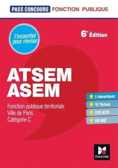 Pass'Concours ATSEM/ASEM - Entrainement et révision, Jocelyne Guérin - Ebook - 9782216155514