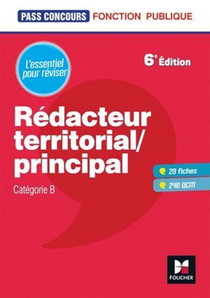 Pass'Concours - Rédacteur territorial/principal - Cat B - Révision et entraînement, René Canfin-Doco ; Claude Parisse ; Florence Lapierre Daric - Ebook - 9782216162512