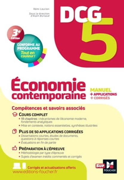 DCG 5 - Economie contemporaine - Manuel et applications, Rémi Leurion ; Alain Burlaud - Ebook - 9782216167722