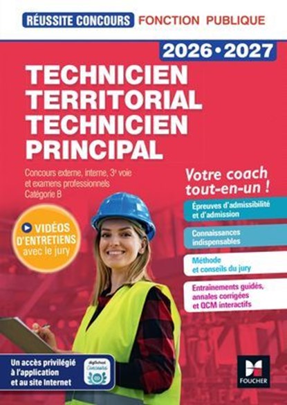 Réussite Concours - Technicien territorial/principal - Préparation complète 2026-2027, Christine Drapp ; Michaël Mulero - Ebook - 9782216179015