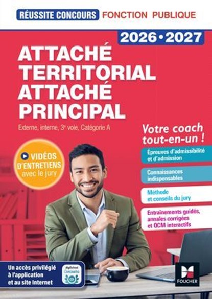 Réussite Concours - Attaché territorial, Attaché principal Cat. A - 2026-2027 - Préparation complète, Christine Drapp ; Michaël Mulero - Ebook - 9782216180158