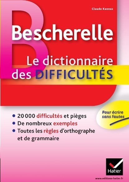 Bescherelle - Dictionnaire des difficultes orthographiques de la langue francaise, niet bekend - Paperback - 9782218951954