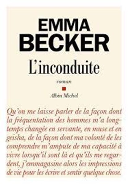 L'Inconduite, BECKER,  Emma - Paperback - 9782226475602