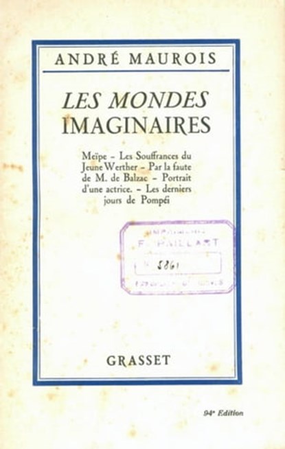 Les mondes imaginaires, André Maurois - Ebook - 9782246145998