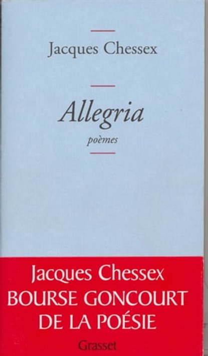 Allegria, Jacques Chessex - Ebook - 9782246683193