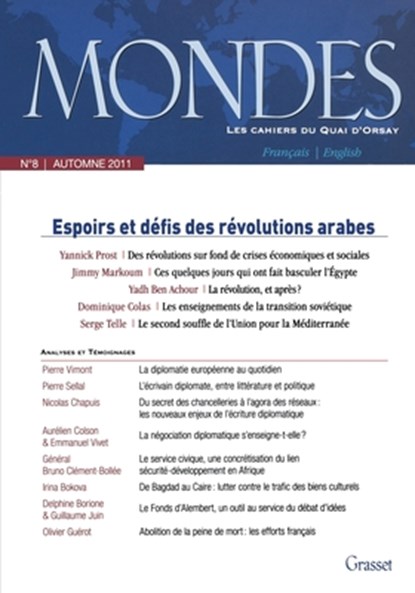 Mondes n°8 Les cahiers du Quai d'Orsay, Collectif - Paperback - 9782246786283