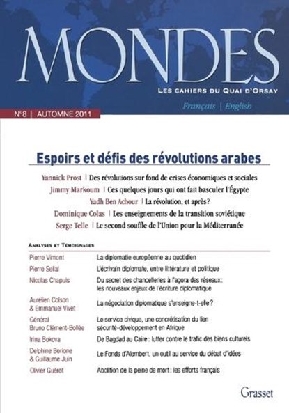 Mondes n°8 Les cahiers du Quai d'Orsay, Collectif - Paperback - 9782246786283
