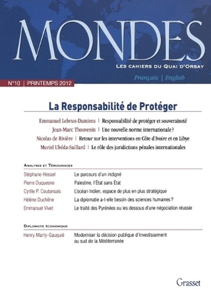 Mondes n°10 Les Cahiers du Quai d'Orsay, Collectif - Paperback - 9782246786795