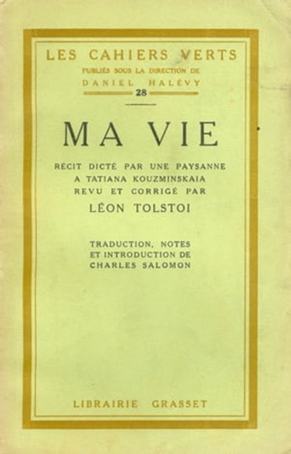Ma vie, Léon Tolstoï - Ebook - 9782246798668