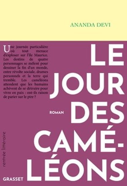 Le jour des caméléons, Ananda Devi - Ebook - 9782246834588