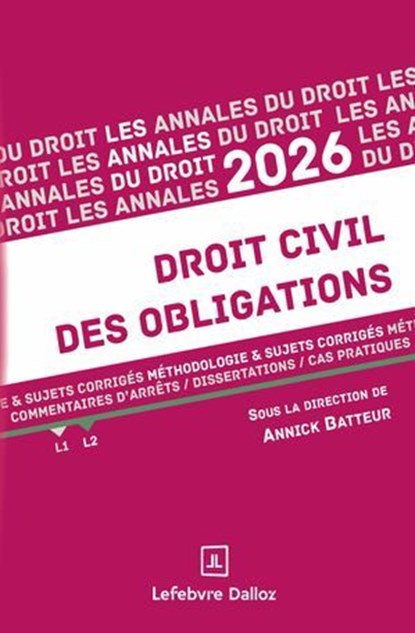 Droit civil des obligations 2026, Annick Batteur - Ebook - 9782247245130