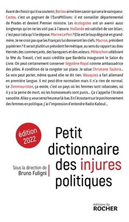 Petit dictionnaire des injures politiques, Bruno Fuligni - Ebook - 9782268106533