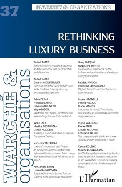 Rethinking luxury business, Collectif - Paperback - 9782343194189