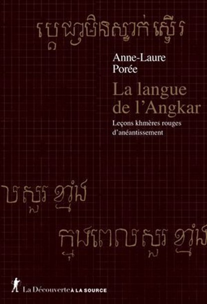 La langue de l'Angkar, Anne-Laure Porée - Ebook - 9782348086434