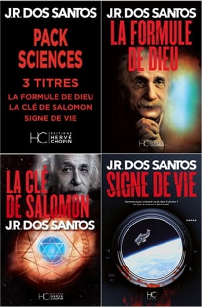Pack JR Dos Santos - Sciences - 3 titres : La Formule de Dieu - La Clé de Salomon - Signe de Vie, José Rodrigues Dos Santos - Ebook - 9782357205734
