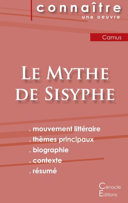 Fiche de lecture Le Mythe de Sisyphe de Albert Camus (Analyse litteraire de reference et resume complet), Albert Camus - Paperback - 9782367888538