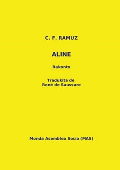 Aline, RAMUZ,  Charles Ferdinand - Paperback - 9782369600282