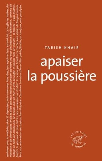 Apaiser la poussière, Tabish Khair - Ebook - 9782373850048
