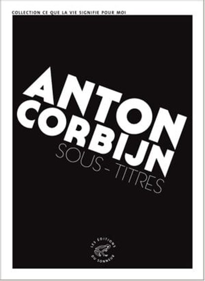 Sous-titres, Anton Corbijn - Ebook - 9782373850567