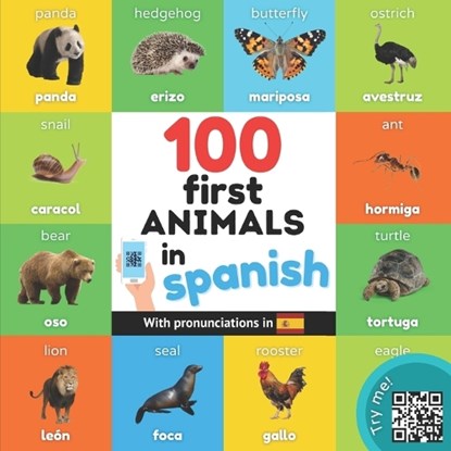 100 first animals in spanish, Yukibooks - Paperback - 9782384121571