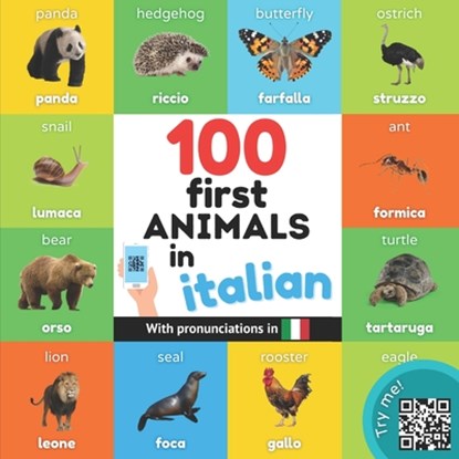 100 first animals in italian, Yukibooks - Paperback - 9782384121632
