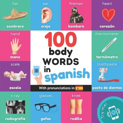 100 body words in spanish, Yukismart - Paperback - 9782384124886