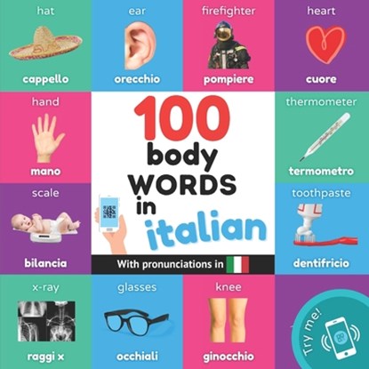 100 body words in italian, Yukismart - Paperback - 9782384124916