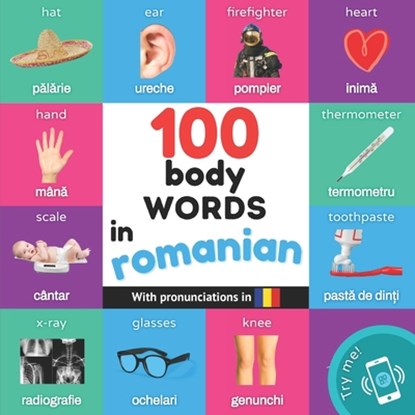 100 body words in romanian, Yukismart - Paperback - 9782384577217