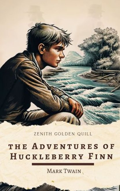 The Adventures of Huckleberry Finn, Mark Twain ; Zenith Golden Quill - Ebook - 9782386914607
